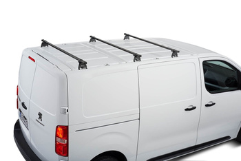 Poprzeczki dachowe Citroen Jumpy III i Spacetourer / Peugeot Expert III i Traveller / Toyota ProAce II 16- / Opel Zafira Life i Vivaro 19- / Fiat Scudo III 22- ( modele z 4 i 5 punktami montażowymi ) FIRRAK Pro 140