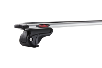 Poprzeczki dachowe VW Touareg III ( 18- ) / Audi Q5 III ( 25- ) / Audi Q8 Sportback e-tron ( 23- ) z relingami zintegr. Mont Blanc Aero 133 cm