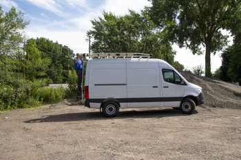Drabinka na tylne drzwi MAN TGE i VW Crafter II ( 17- ) H2