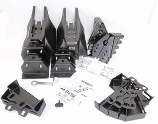 Aluminiowa platforma dachowa VW Crafter II / MAN TGE 17- L3H3 Punkty montażowe CRUZ EVO RACK ALU A32-158