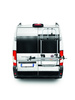 Bagażnik rowerowy na tylne drzwi Fiat Ducato Citroen Jumper Peugeot Boxer ( 14- ) Opel Movano IV ( 21- ) Toyota ProAce Maxi ( 24- ) - 2 rowery